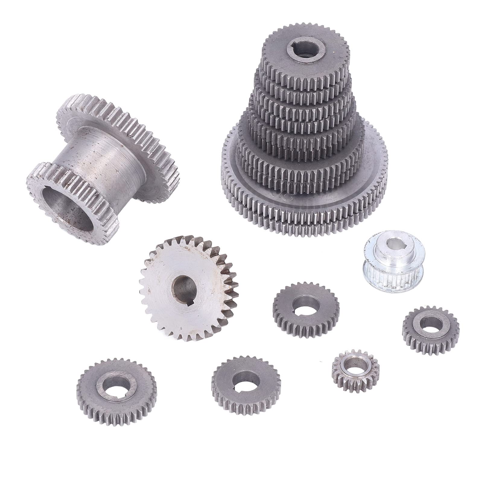 Metal Gear Kit - Mini Gears Set for CJ0618 Lathe Cutting Machine | Multiple Sizes | Replacement Parts for Metalworking & DIY Projects