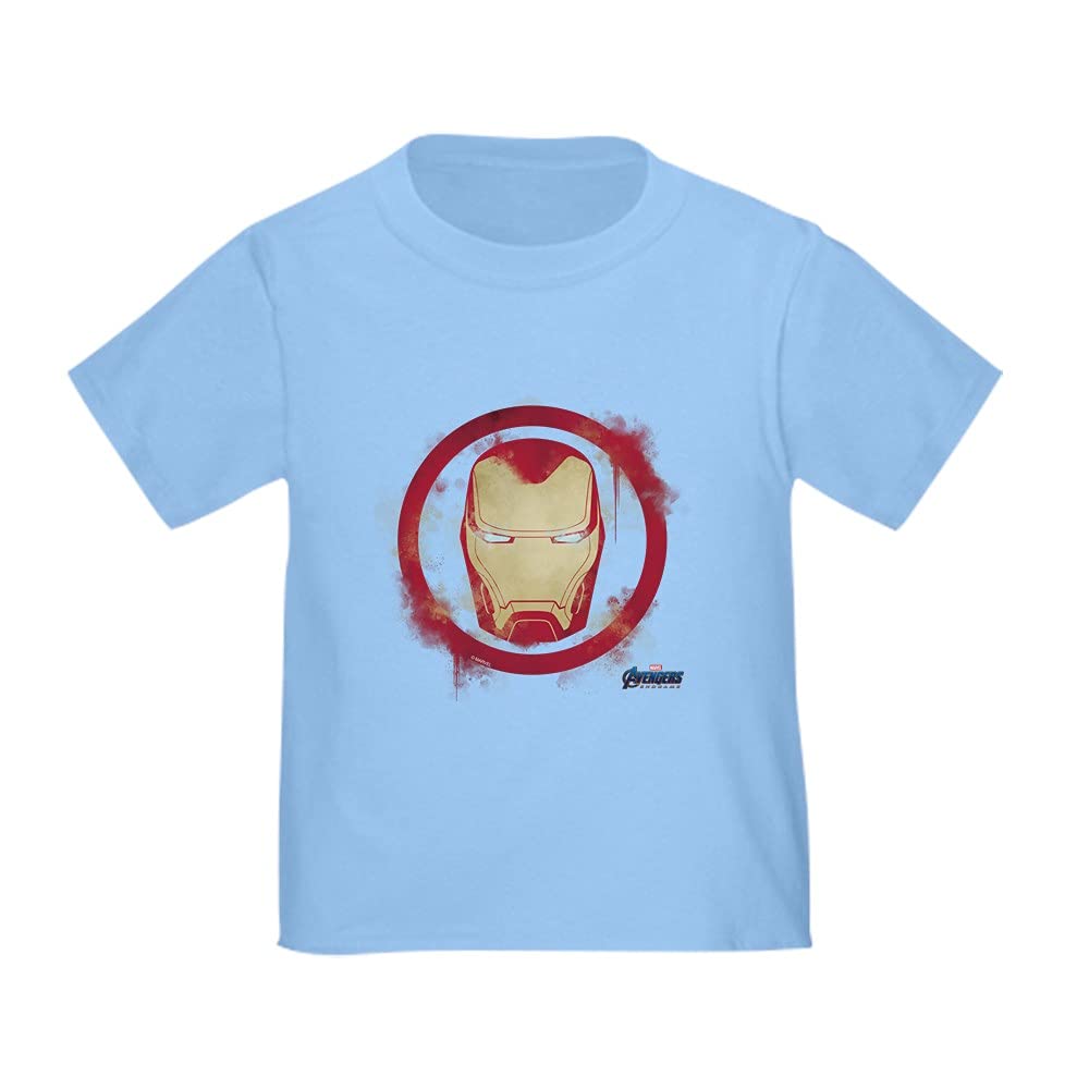 Iron Man Head Toddler T-Shirt - Superhero Graphic Tee for Kids | Soft Cotton Toddler Tee for Playdates & Birthday Parties