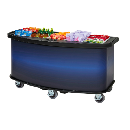 Cambro CVC75BW10 Vending Cart - 75W x 33.5D Blue Base Unit for Food Service, Concessions & Mobile Vending | Durable Commercial Utility Cart for Stadiums, Cafeterias & Outdoor Events
