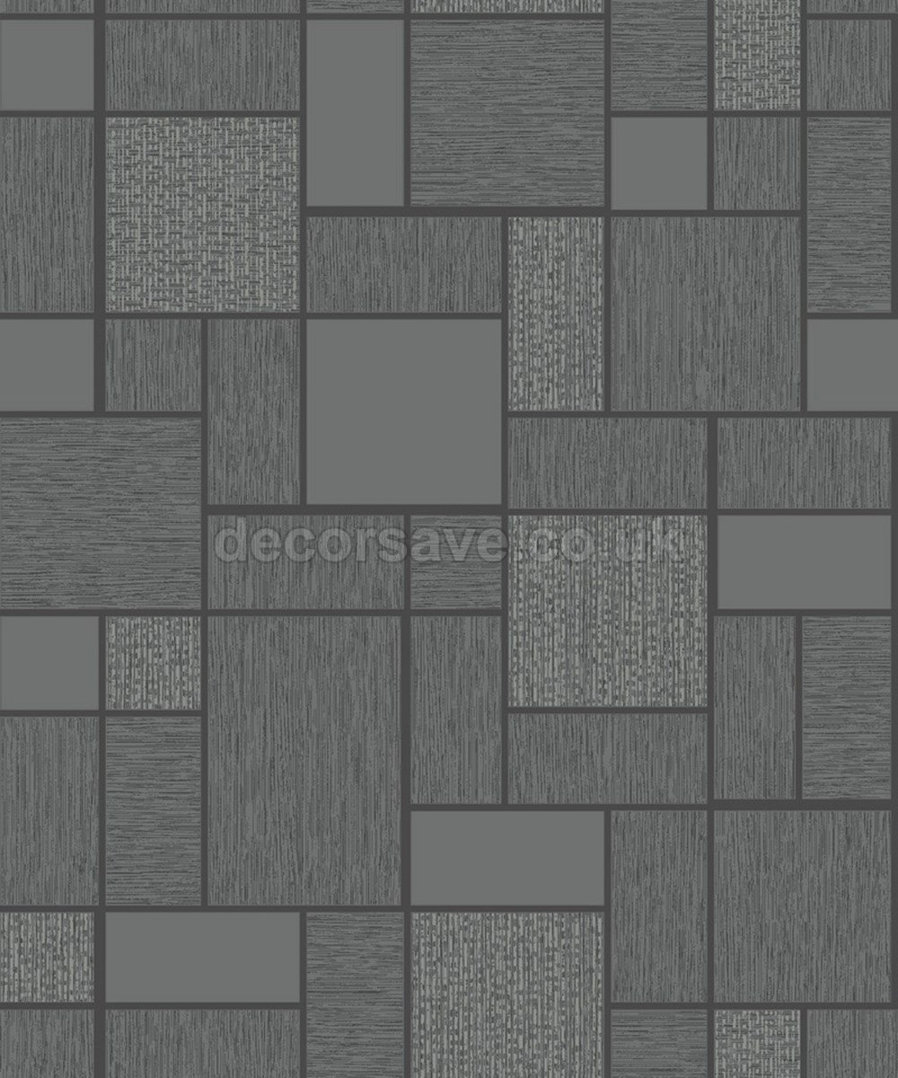 Holden Decor Glitter Tile Black 89240 - Premium Self-Adhesive Wall Tile for Home Decor, Kitchen Backsplash & Bathroom Accent Wall