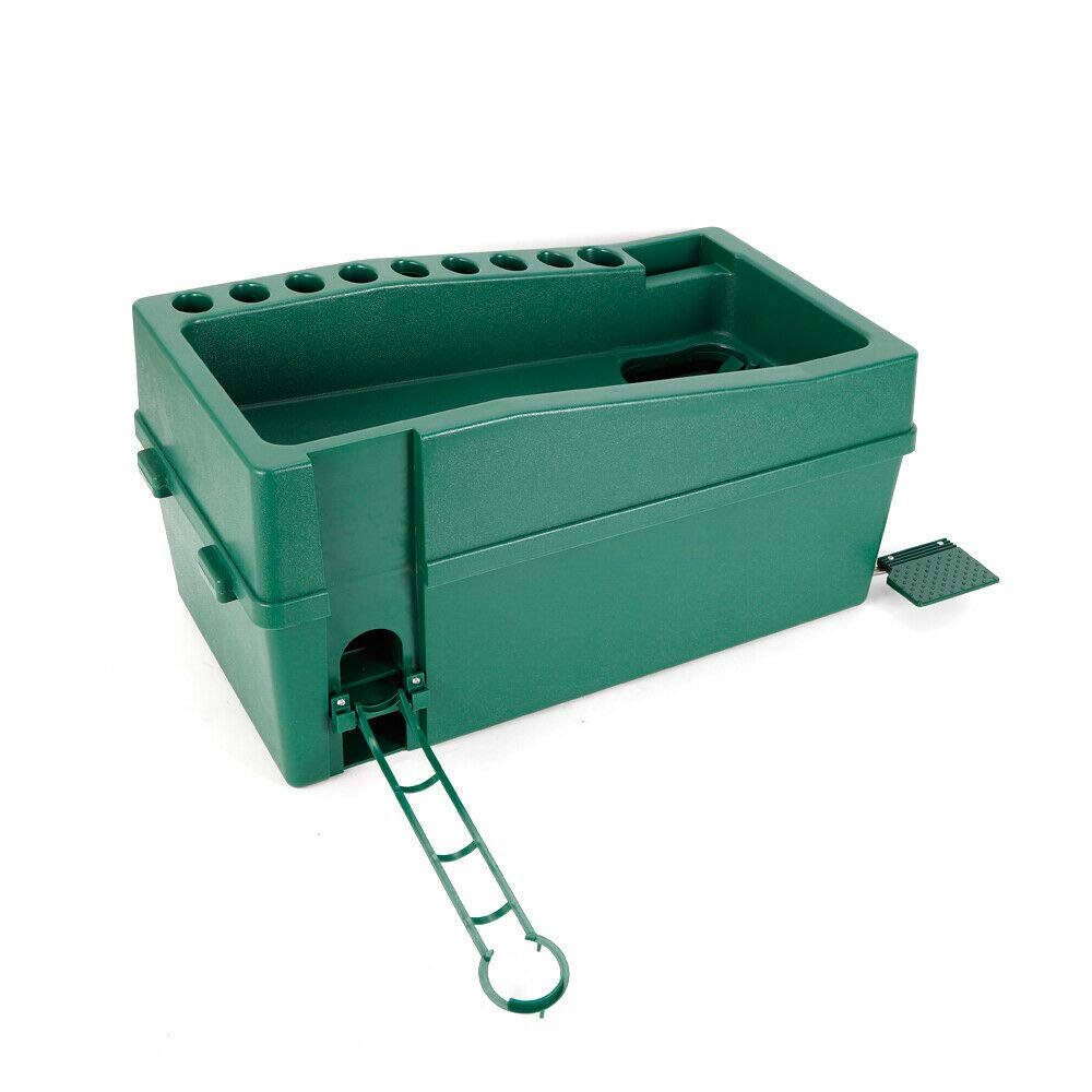 Automatic Golf Ball Dispenser & Tee Up Machine - No Power Required, Adjustable Foot Stand - Perfect for Golf Club Training & Practice (Indoor/Outdoor Use)