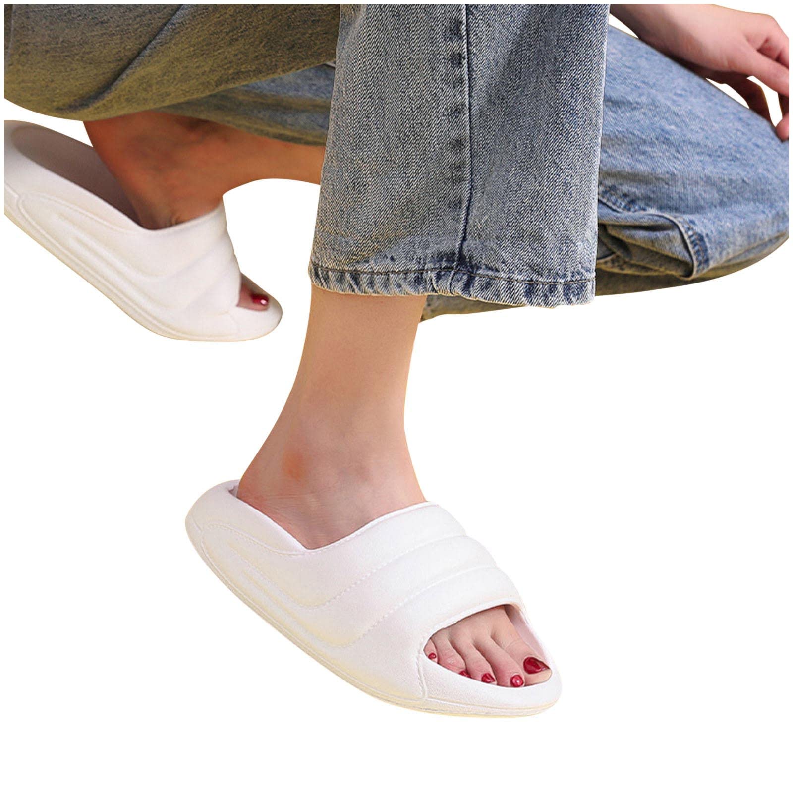 2022 New Anti-Slip Cloud Sandals for Women & Men - Comfortable Couples Slides with Open Toe Design - Summer House Slippers for Indoor/Outdoor Use - Perfect for Beach, Poolside, and Home Relaxation