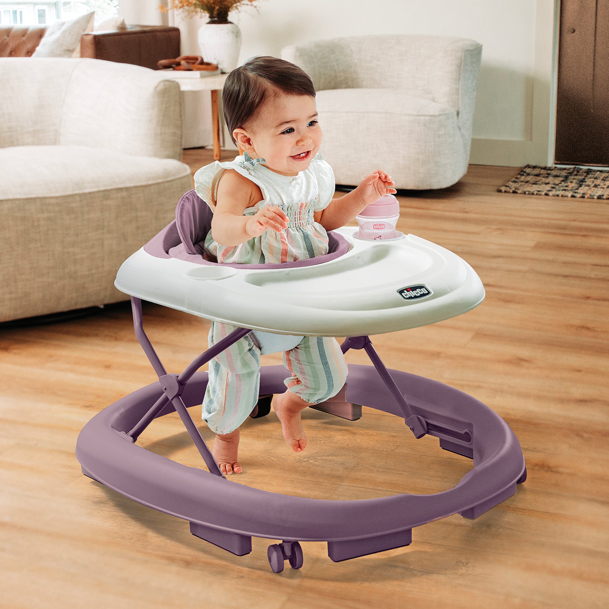 Chicco Mod Infant Walker - Adjustable Baby Walker with Interactive Toys, Music & Lights for Learning & Play - Perfect for Crawling to Walking Transition & Indoor Activity