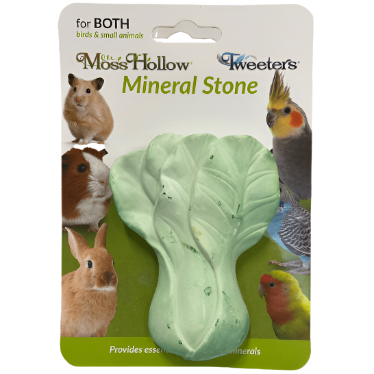 Natural Moss Hollow & Tweeters Mineral Stone for Birds - Various Styles for Cage Decor, Perch & Chewing Toy - Perfect for Parakeets, Finches & Small Birds