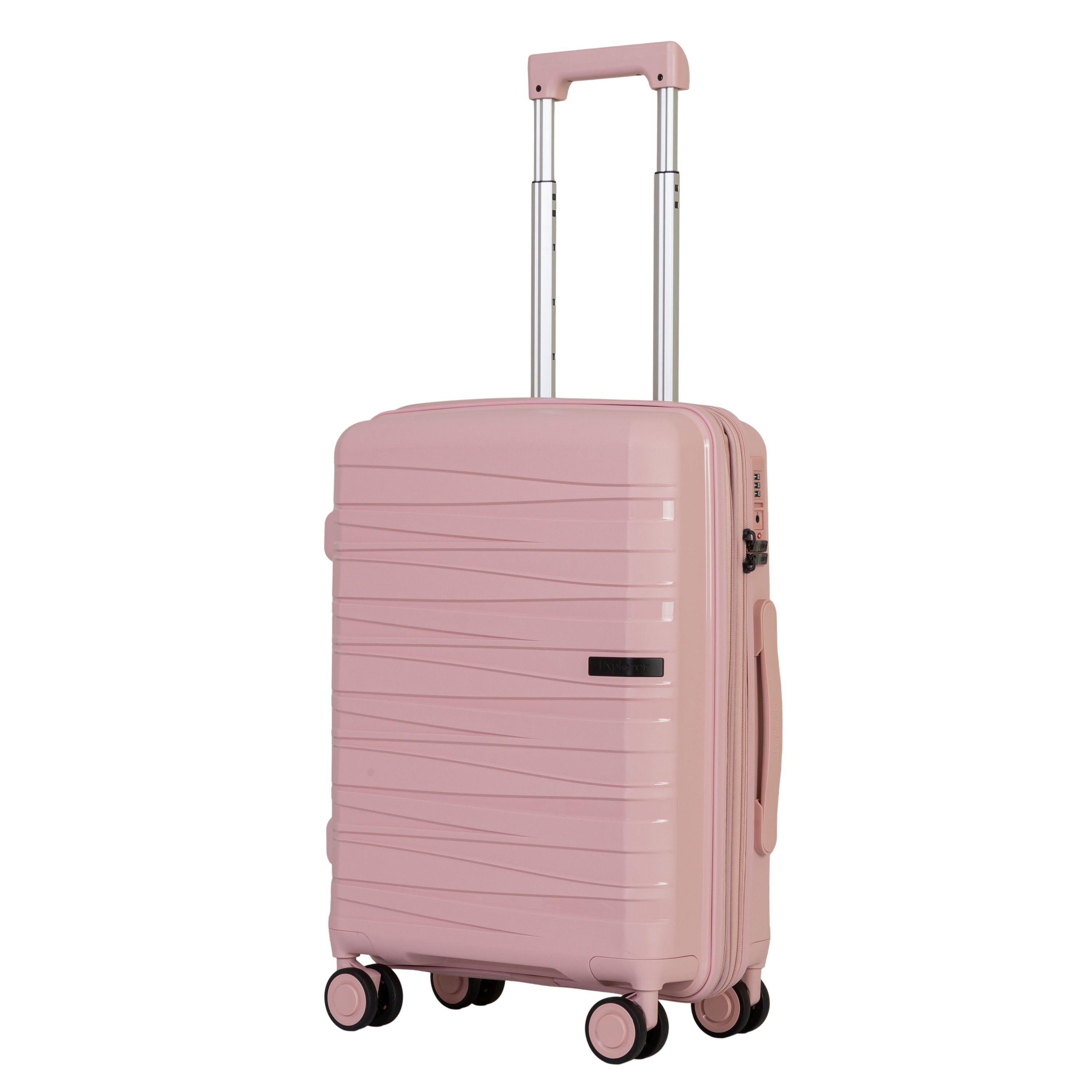 Explorer Breeze Anti-Theft Expandable Carry-On Luggage - Lightweight Travel Suitcase for Airplane, Business Trips & Weekend Getaways