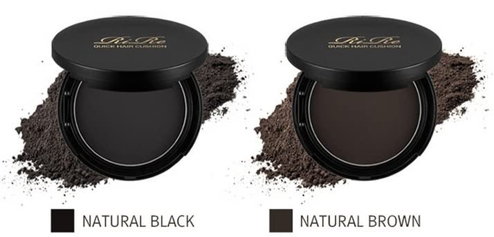 Natural Hairline Filler Powder & Hair Shadow Cushion - Forehead Makeup for Thinning Hair (Brown) | Instant Root Cover-Up & Scalp Concealer for Bald Spots, Receding Hairlines & Hair Loss - Perfect for Daily Use, Special Occasions & Confidence Boosting