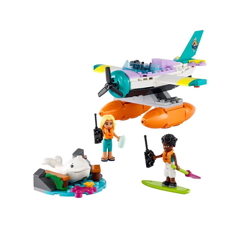 203-Piece Sea Rescue Aircraft Toy Set - Realistic Ocean Rescue Playset for Kids - Perfect for Role Play, Birthday Gifts & STEM Learning