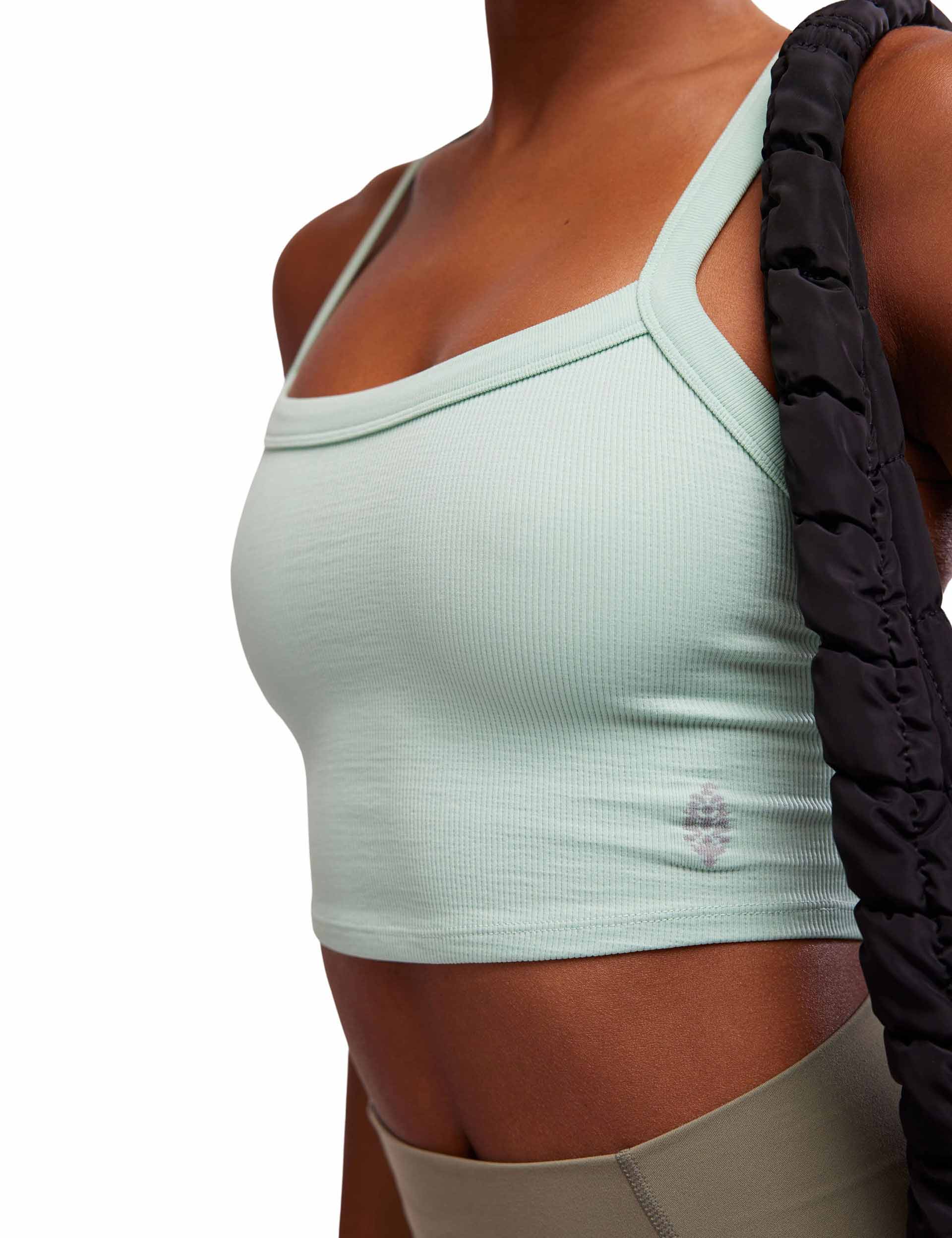 All Clear Cami Solid Pistachio Green Women's Tank Top - Perfect for Summer Outfits, Casual Wear & Layering