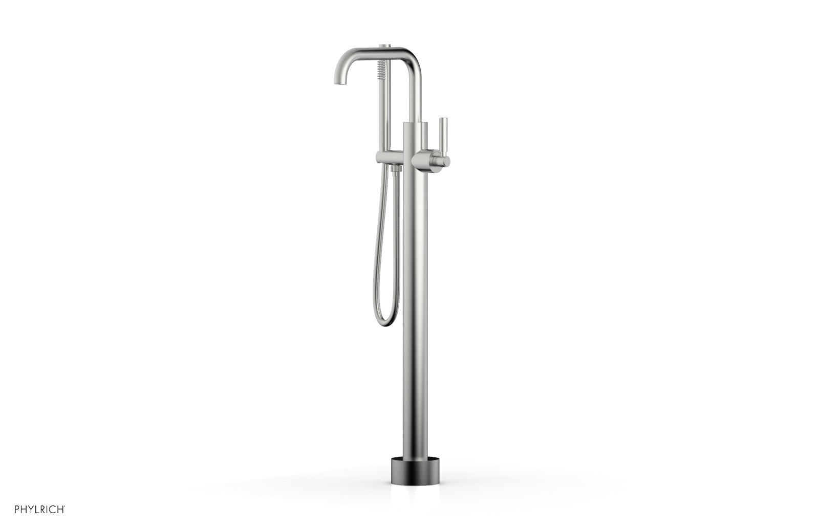 Premium Tall Floor Mount Tub Filler with Lever Handle & Hand Shower - D130 45 01 - Ideal for Modern Bathrooms & Spa-Like Showers