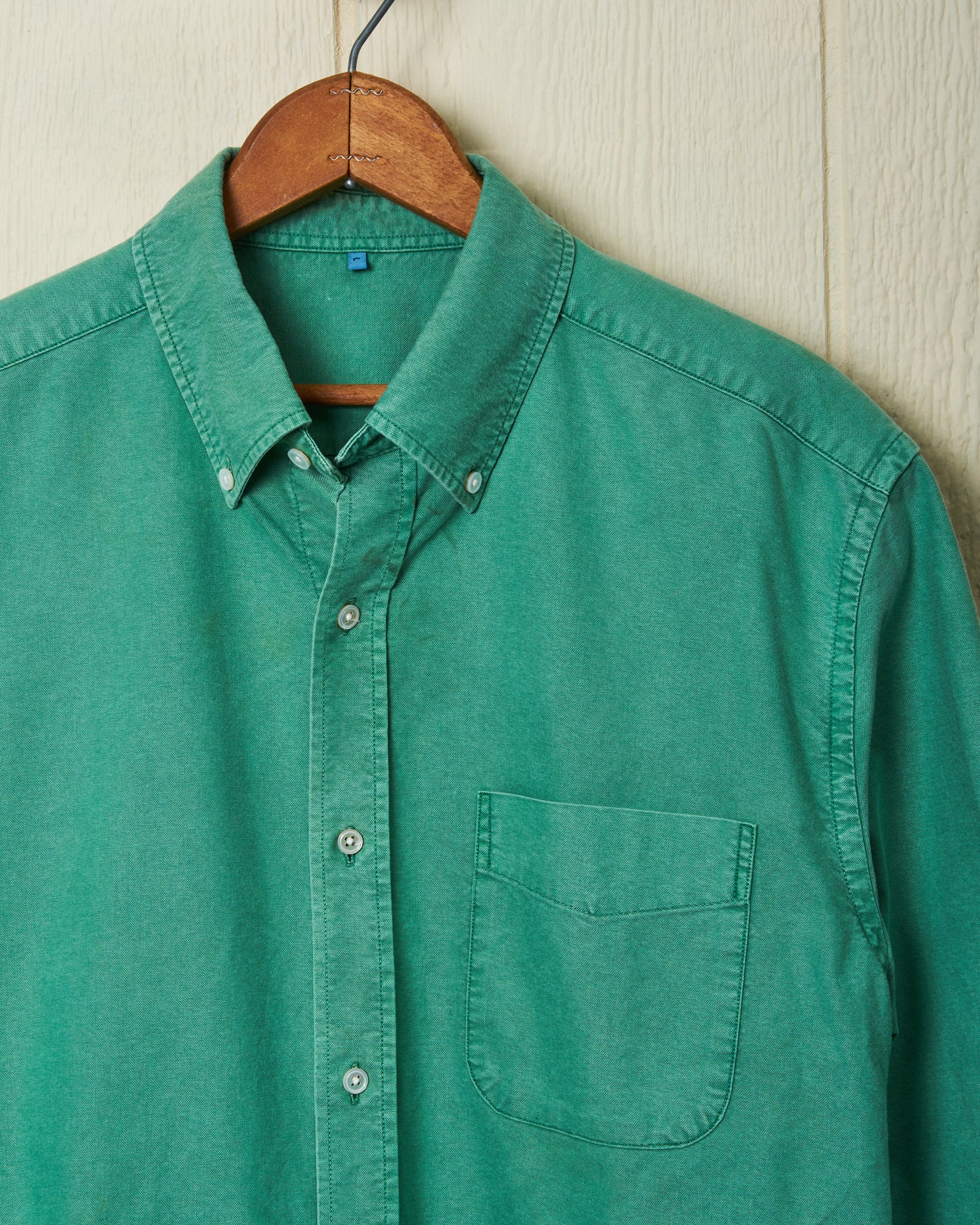 Premium Garment-Dyed Oxford Shirt for Men - Classic Spruce Green Button Down Shirt - Perfect for Business Casual, Office Wear & Weekend Outfits