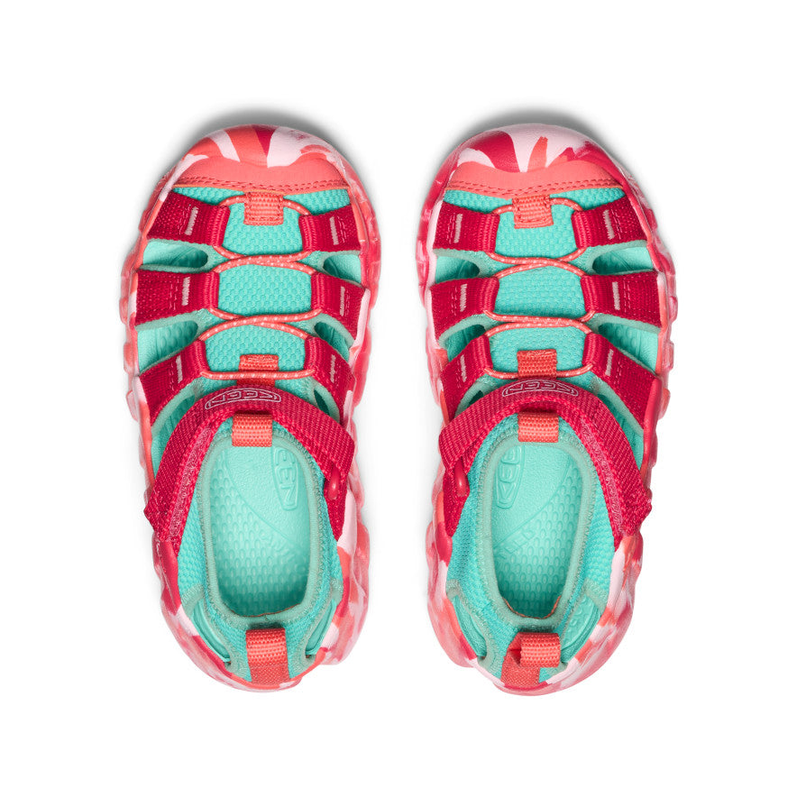 Little Kids' Hyperport H2 Sandal - Lightweight Water Shoes for Beach, Pool & Outdoor Play (Raspberry/Pool Blue)