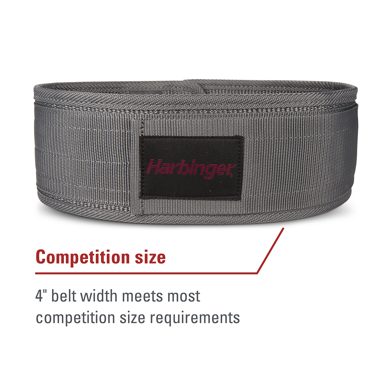 Harbinger Women's 4-Inch Nylon Workout Belt - Merlot Color for Weightlifting, Fitness & Cross Training