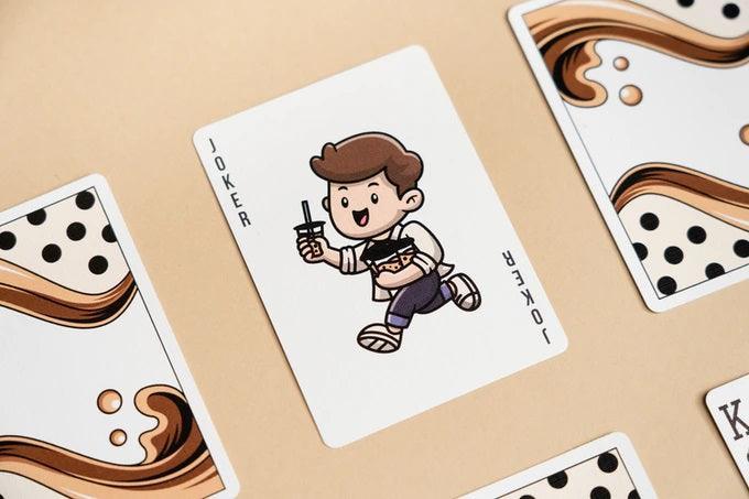 Premium Boba Tea Themed Playing Cards - 52 Deck with Unique Bubble Tea Designs | Perfect for Game Nights, Parties, and Gifts