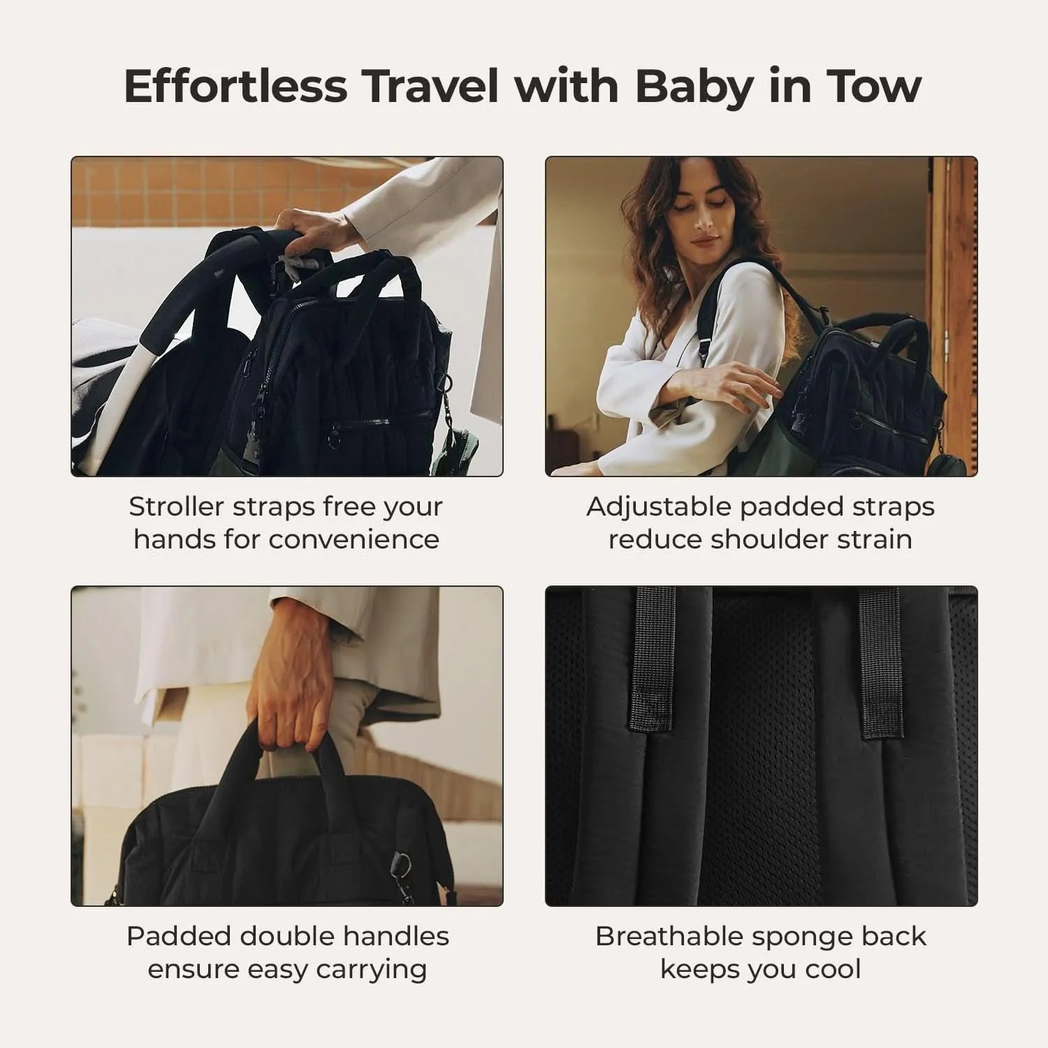 Paz 25L Waterproof Diaper Backpack for Baby Essentials - Perfect for Travel, Daycare & Parenting On-the-Go