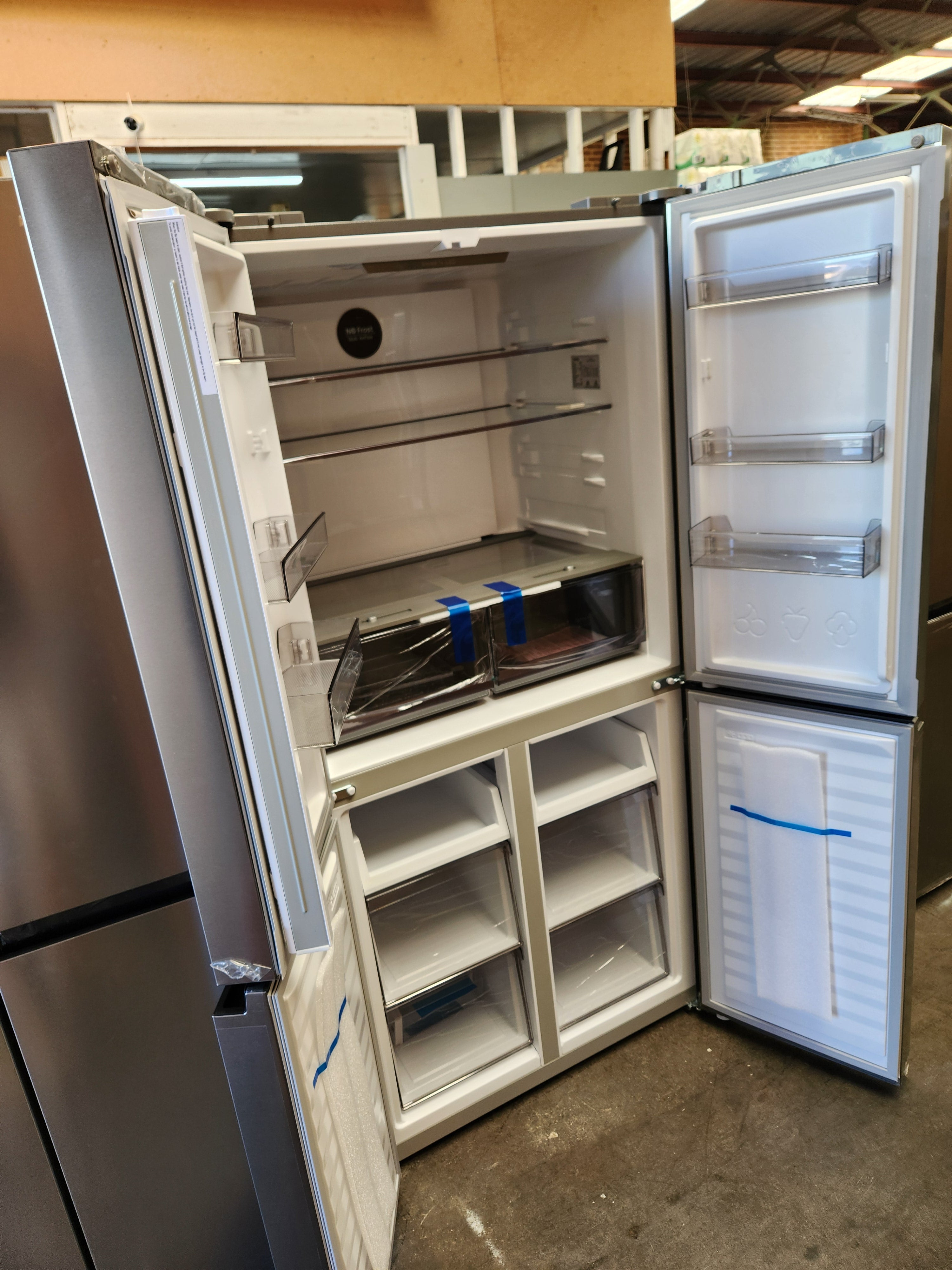 Brand New CHiQ 503L Four Door Refrigerator in Silver - CCD500NS Model | 5-Year Warranty | Perfect for Large Families & Open Kitchen Designs