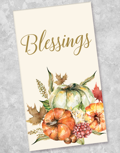 Bountiful Harvest Guest Towel Napkins - 36 Count, Premium Cotton Kitchen Towels for Dinner Parties, Holiday Gatherings & Home Decor