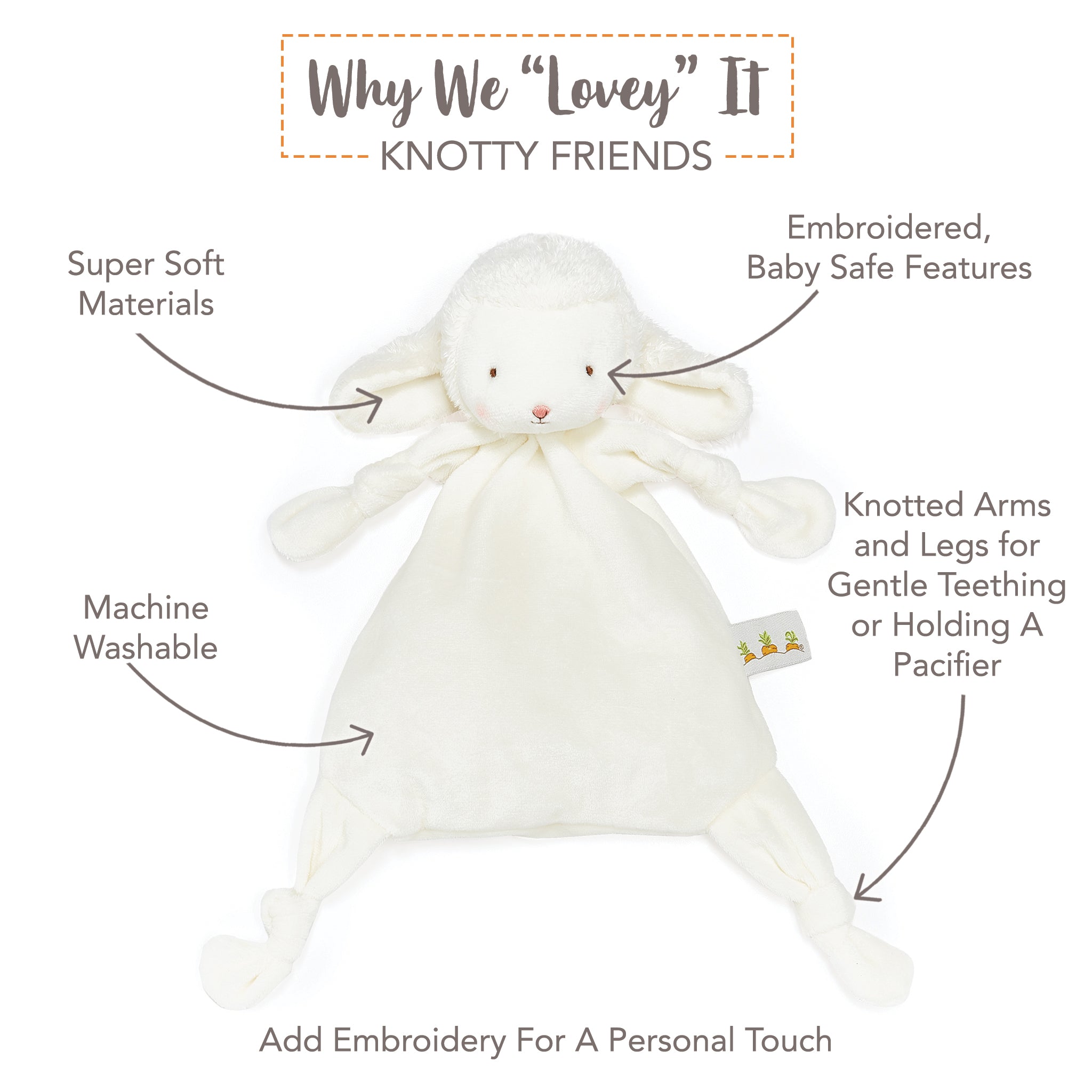 Kiddo the Lamb Plush Toy - Soft & Huggable Stuffed Animal for Kids, Perfect for Bedtime Cuddles & Playtime Comfort