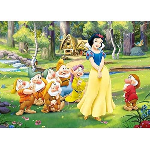 Pretty Snow White seven dwarfs