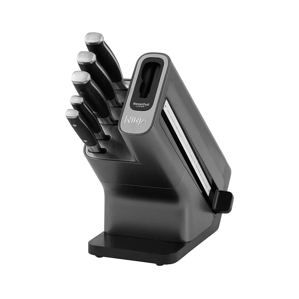 Ninja Foodi NeverDull Premium 5-Piece Knife Block Set - High-Quality Kitchen Knives for Professional Chefs & Home Cooking | Perfect for Slicing, Dicing & Food Prep