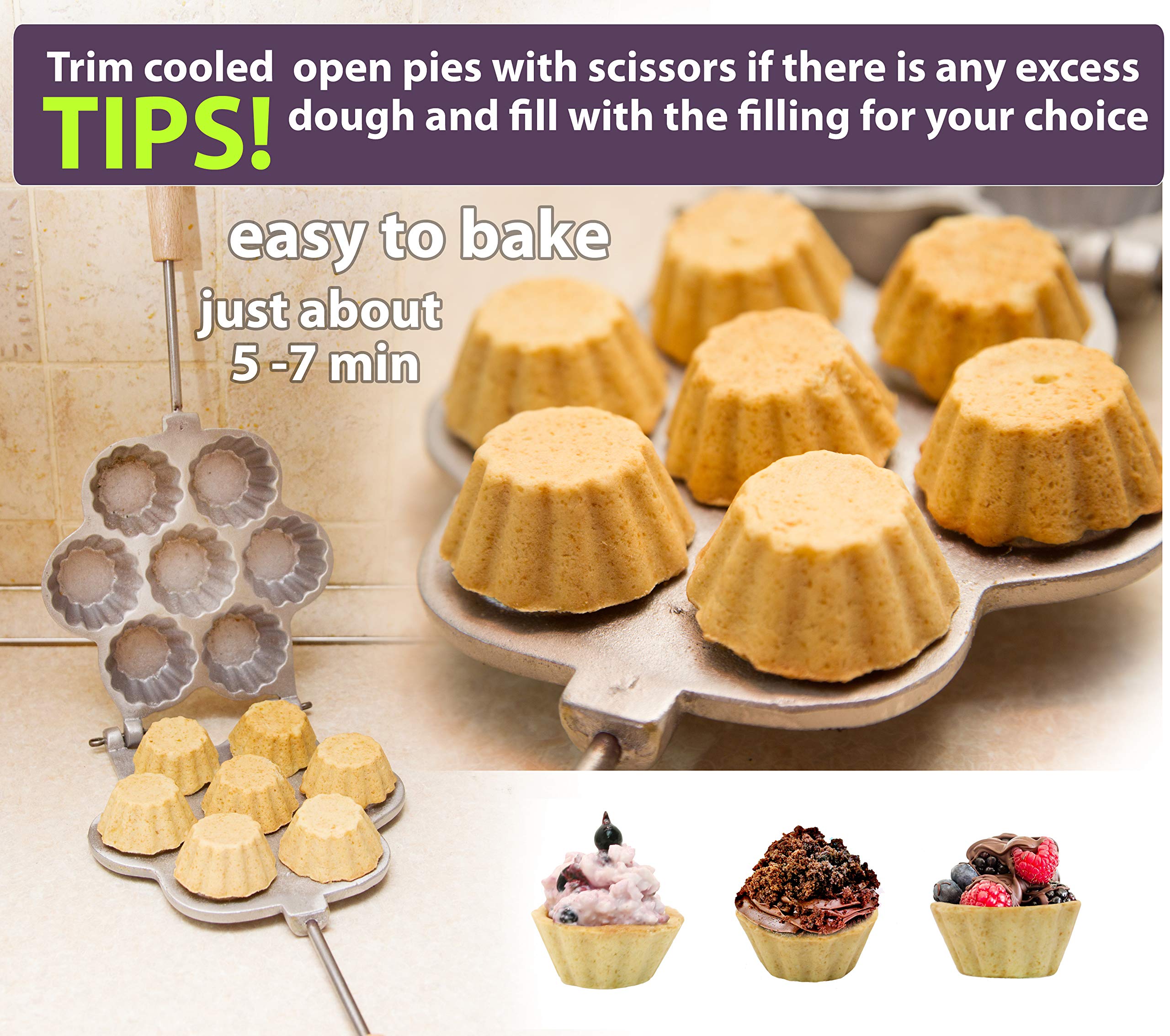 PetriStor Cupcake Maker - Mini Muffin & Tart Baking Pan Set for Cookies, Pies & Desserts - Perfect for Home Baking, Parties & Holiday Treats