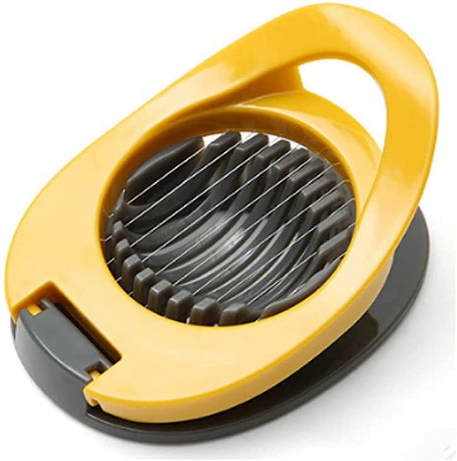 LCJD Multi-Function Egg Slicer - Manual Egg Cutter for Hard Boiled, Soft Boiled & Preserved Eggs - Perfect for Salads, Sandwiches & Breakfast Plating - Kitchen Gadget & Cooking Tool