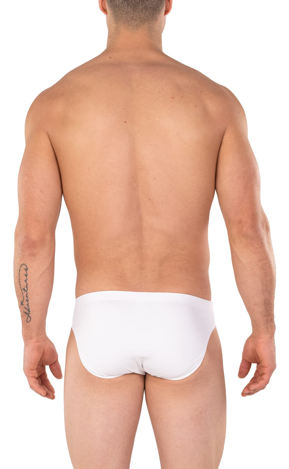 Gary Majdell Sport Men's Solid Contour Pouch Bikini Swimsuit - Comfortable Swimwear for Beach, Pool & Water Sports