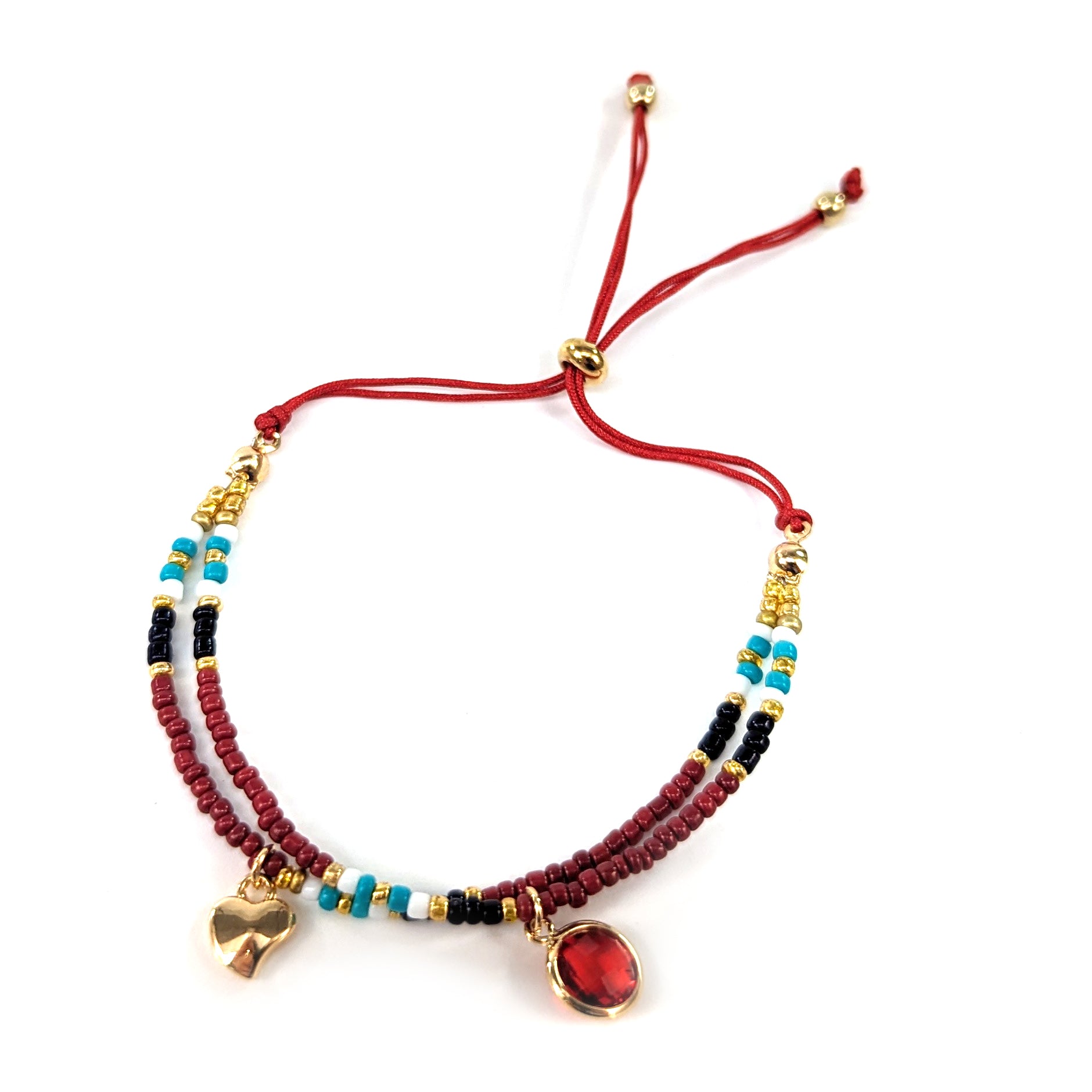 Red Snowflake Scarf and Bracelet Gift Set in a Cracker - Perfect Christmas Present, Holiday Accessories for Women, Winter Fashion Gift Idea
