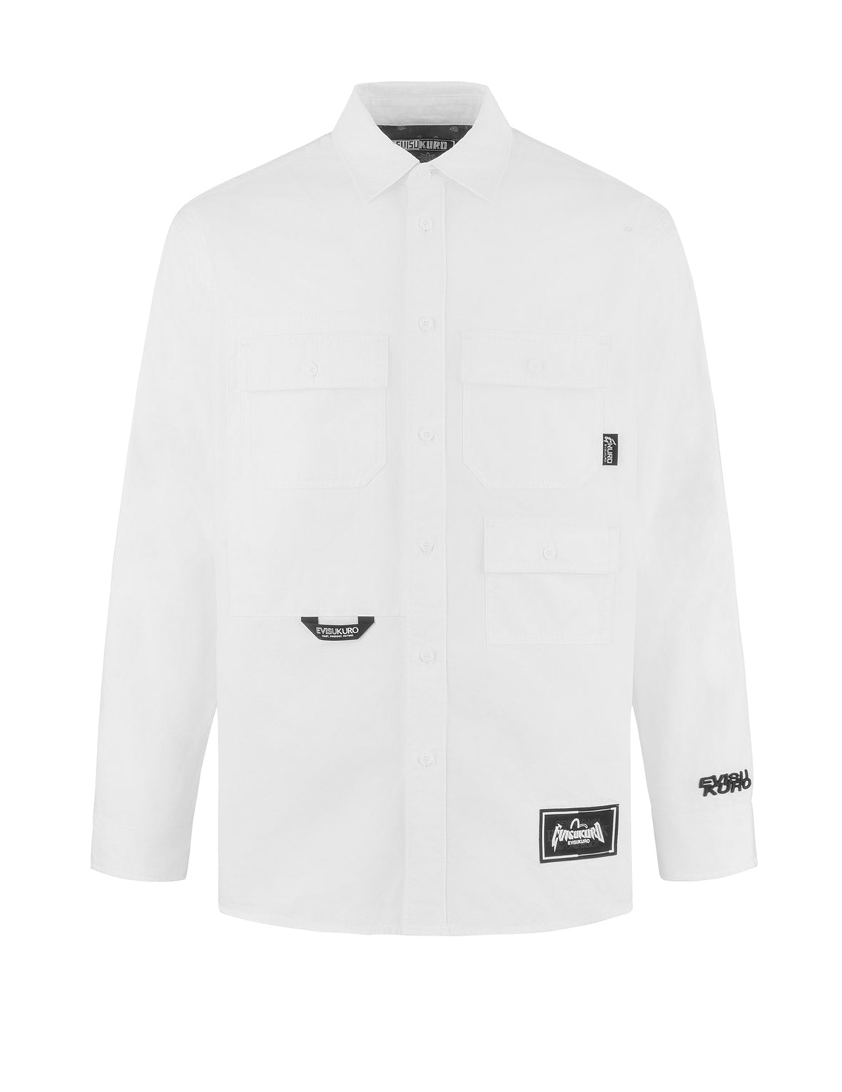 Multi-Pocket Relaxed Fit Long Sleeve Shirt for Men - Comfortable Casual & Outdoor Wear