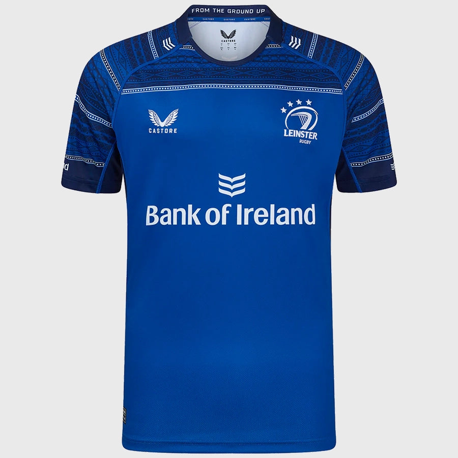 Castore Leinster Men's Home Replica Rugby Jersey 2024-25 - Official Match Shirt for Rugby Fans & Sports Enthusiasts