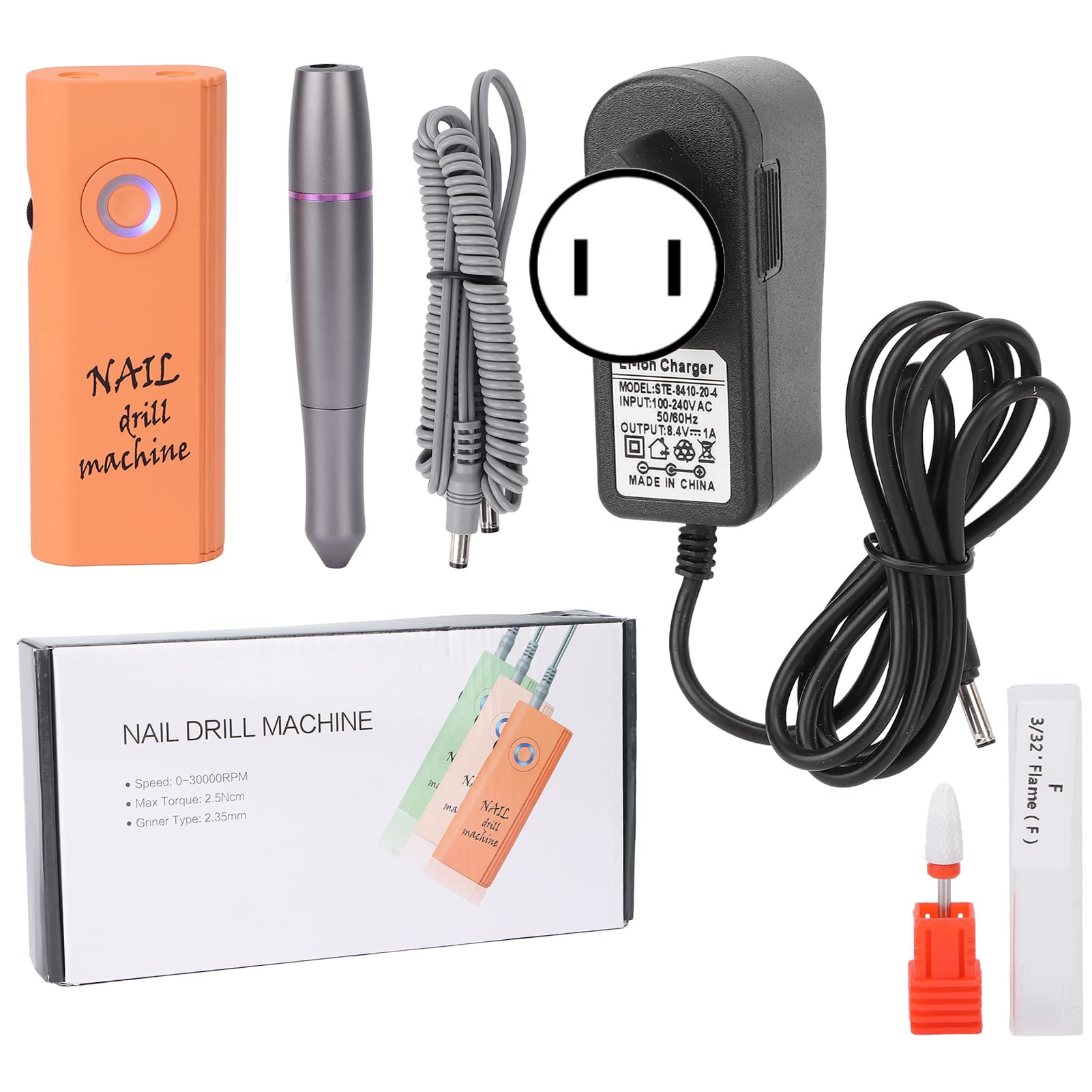 Rechargeable Electric Nail Drill Pen - Portable Manicure Tool for Acrylic Nails, Nail Grinding & Polishing | Perfect for Home Nail Care & Salon Professionals