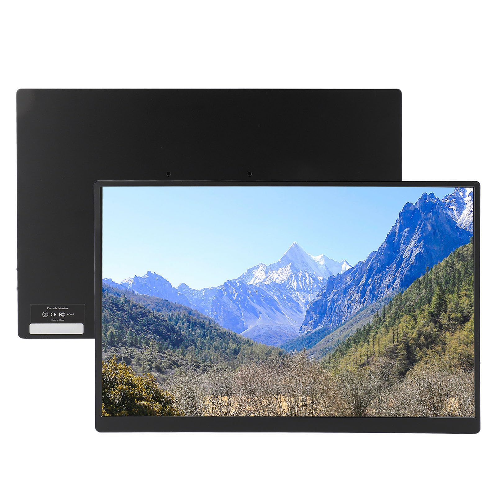 Vikye 16 Inch 2.5K Portable Monitor with IPS Panel, 120Hz Refresh Rate, HDMI Computer Display, Built-in Speakers, 16:10 External Expansion Screen - Perfect for Gaming, Office Work & Travel
