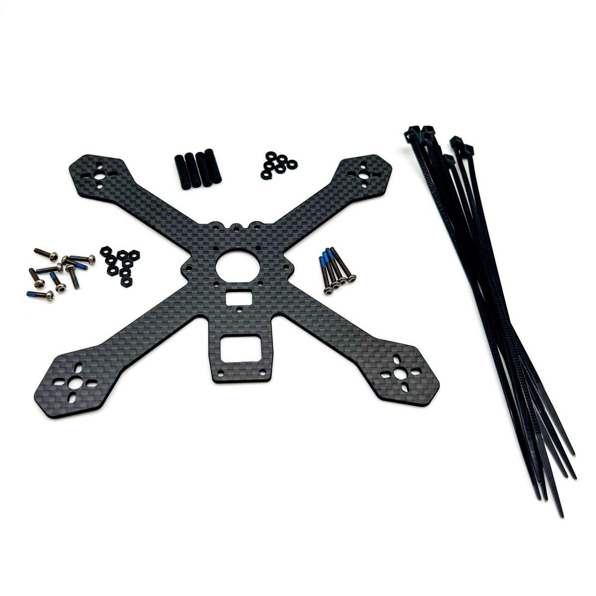 Five33 TinyTrainer V1 Carbon Fiber Frame & Hardware Kit - Lightweight RC Drone Parts for Racing & FPV Flying