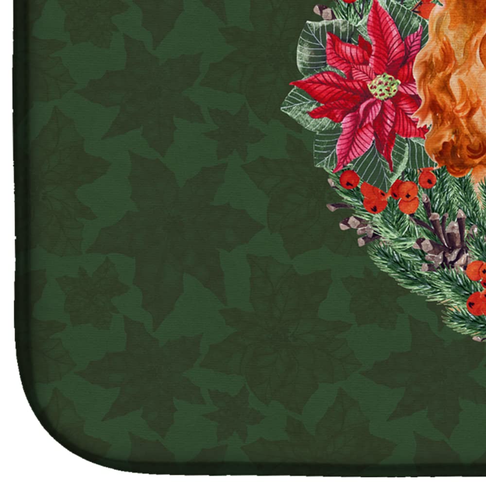 Cocker Spaniel Dish Drying Mat - Absorbent Kitchen Counter Mat for Dishes, 14x21