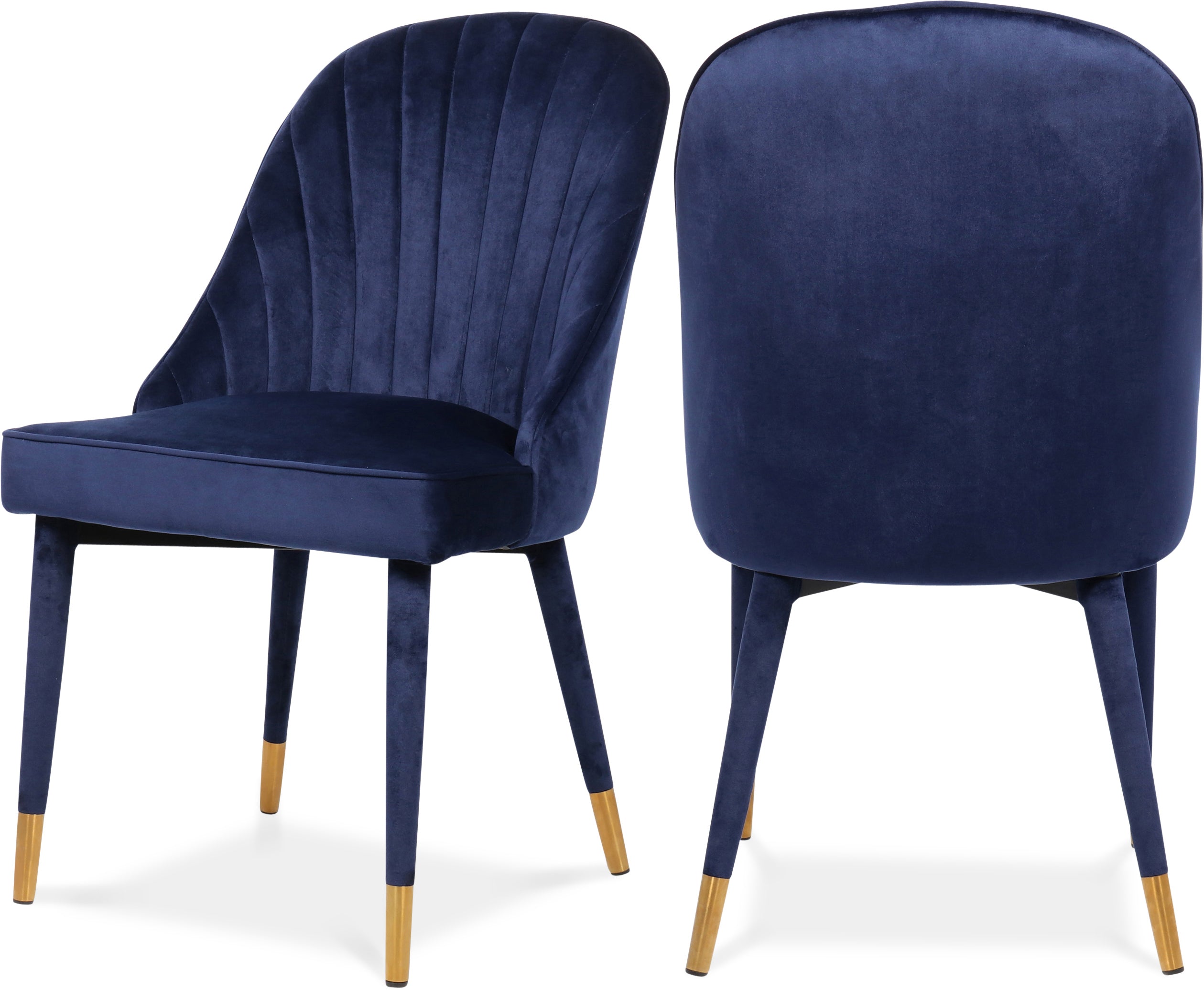 Luxury Belle Velvet Dining Chairs - Soft Upholstered Modern Accent Chairs for Dining Room, Kitchen, or Office - Elegant Home Decor & Comfortable Seating Solution