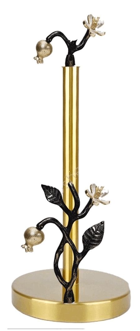 Stainless Steel 19x6.5 Inch Paper Towel Holder - Pomegranate Red for Kitchen, Bathroom, and Office Organization
