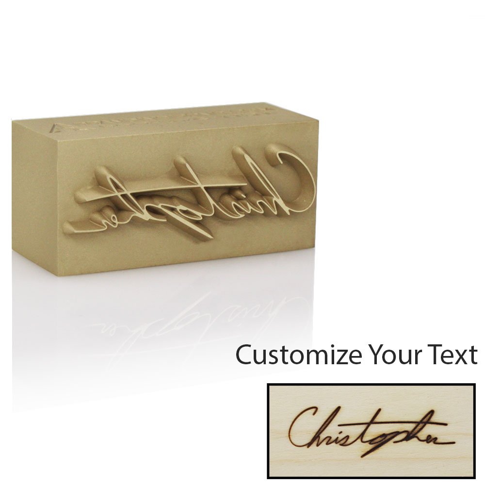 Custom Engraved Electric Branding Iron with Personalized Signature - Made in USA - Standard Size for Woodworking, Leather Crafting & DIY Projects