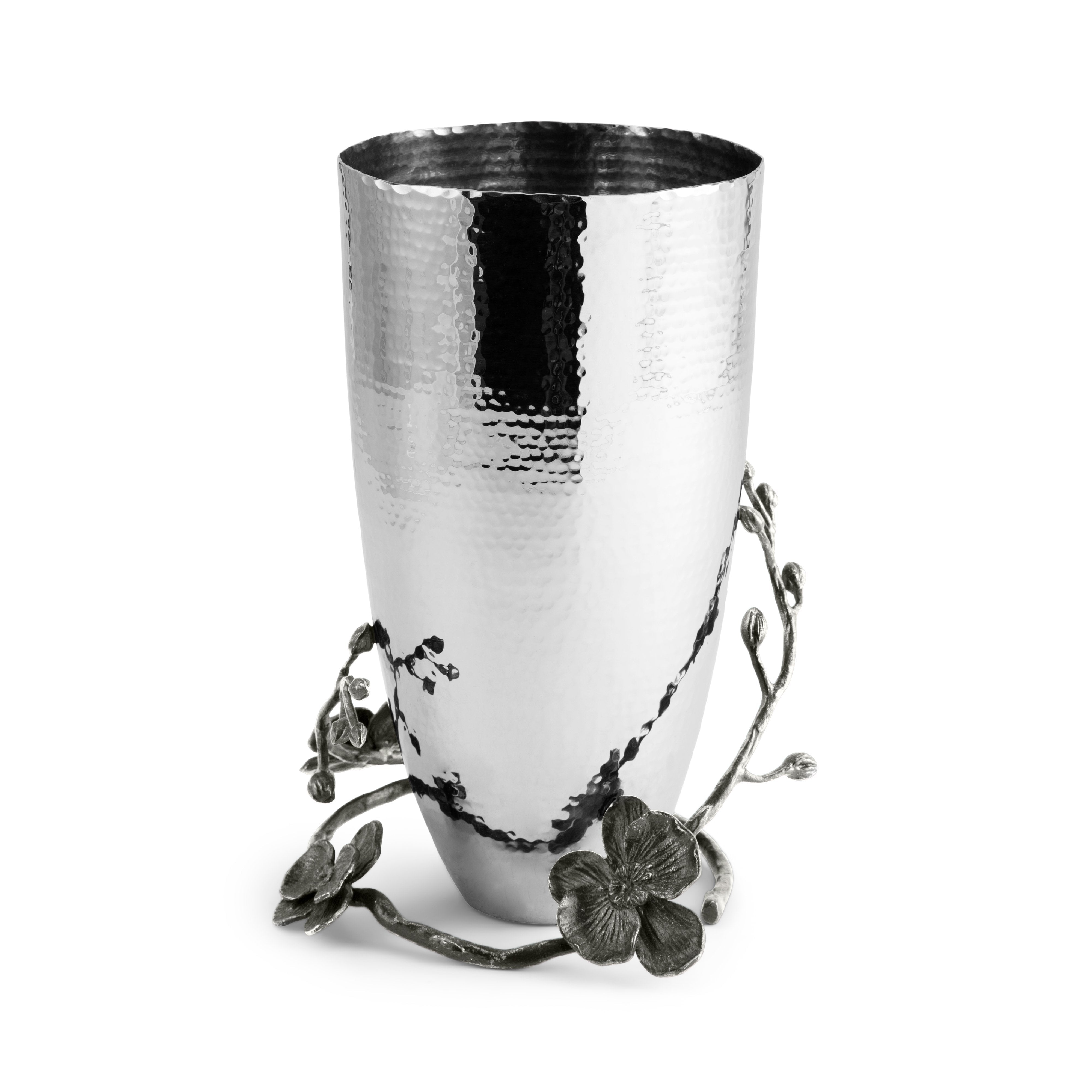 Elegant Black Orchid Vase - Modern Home Decor for Living Room, Office & Wedding Centerpieces