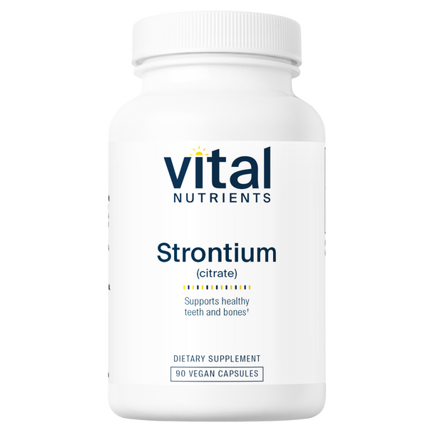 Vital Nutrients Strontium Citrate 227mg Supplement - Supports Bone Health & Strength - Ideal for Osteoporosis Prevention & Joint Care