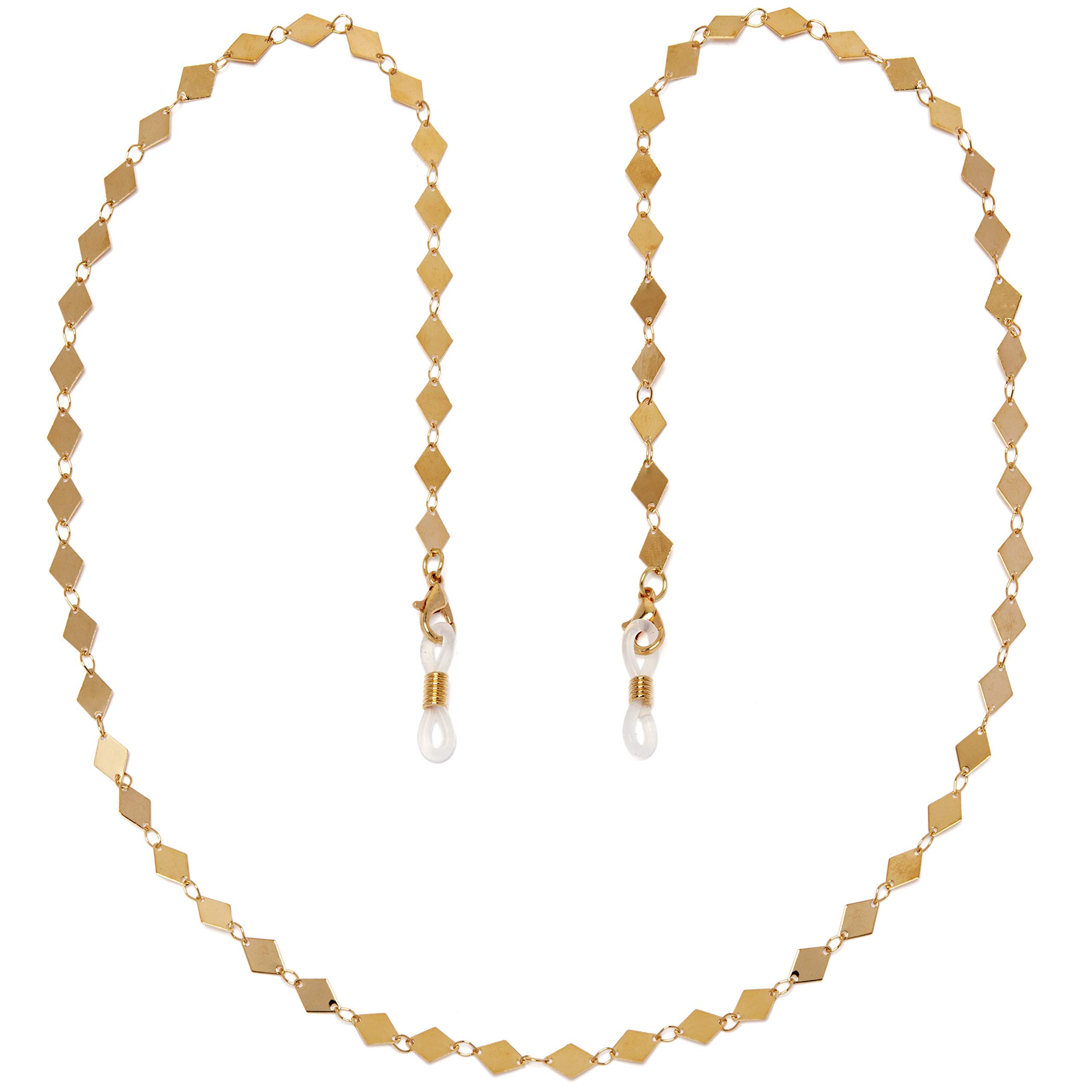 Elegant Diamond Face Mask Chain for Women - Adjustable Mask Strap & Lanyard Holder - Perfect for Work, Travel, and Daily Protection