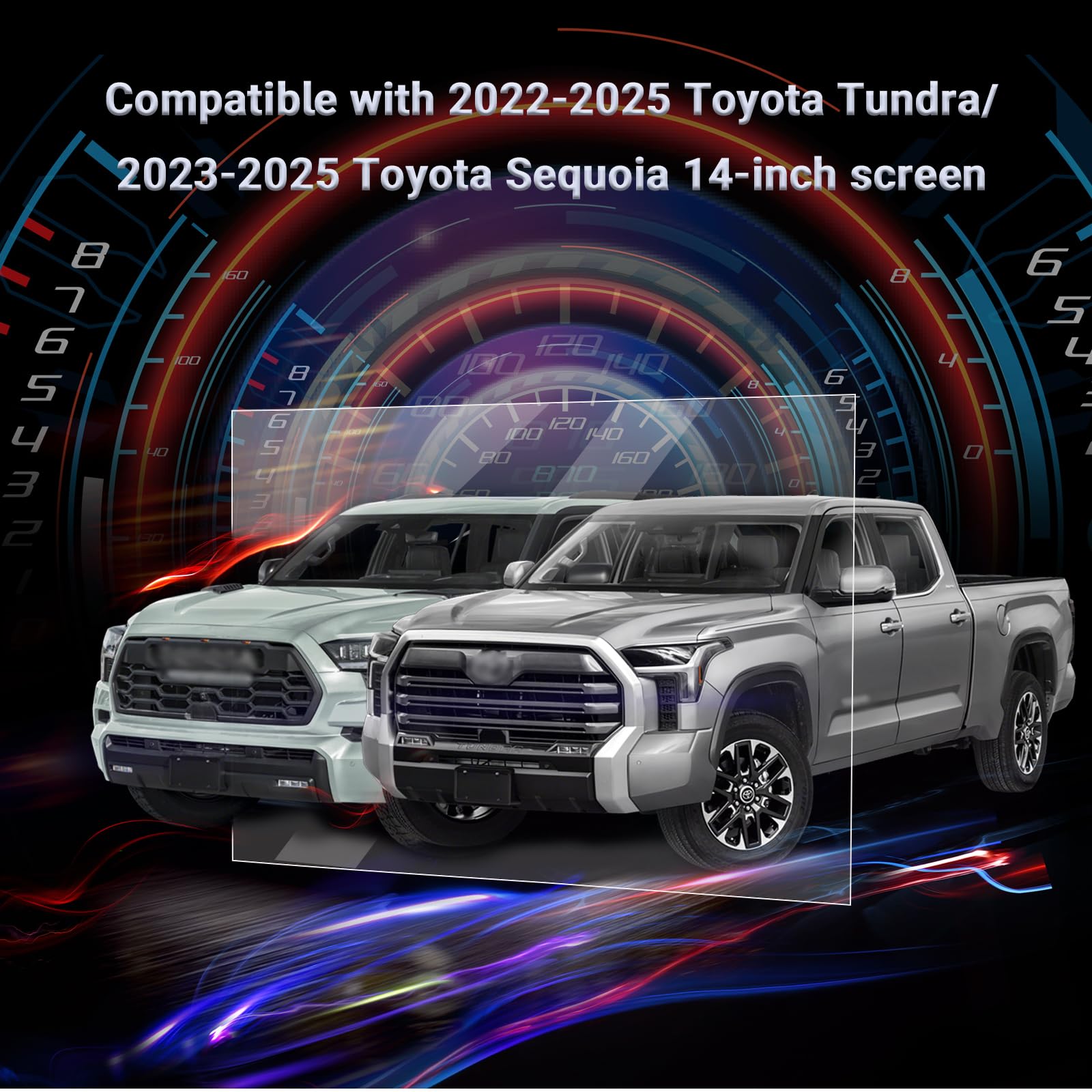 Carwiner HD Screen Protector for 2022-2025 Toyota Tundra & 2023-2025 Toyota Sequoia 14