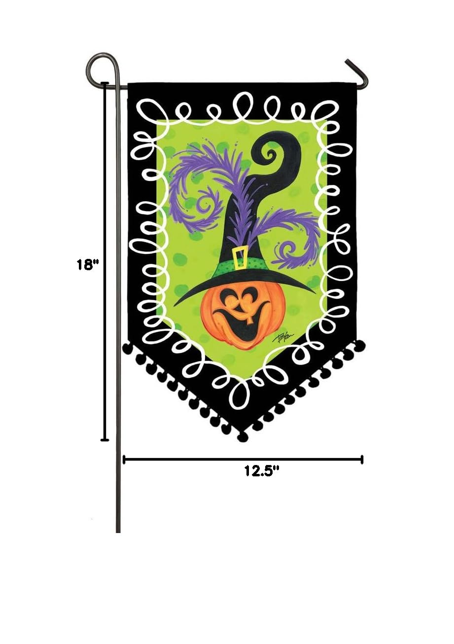 TomTom Halloween Garden Flag - Jack-o-Lantern Design for Outdoor Decor