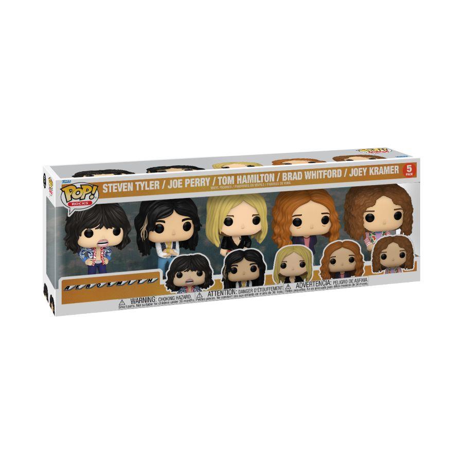 Aerosmith Band Line Up Pop! Vinyl Figures 5-Pack Set - Perfect for Music Fans, Collectors, and Home Decor