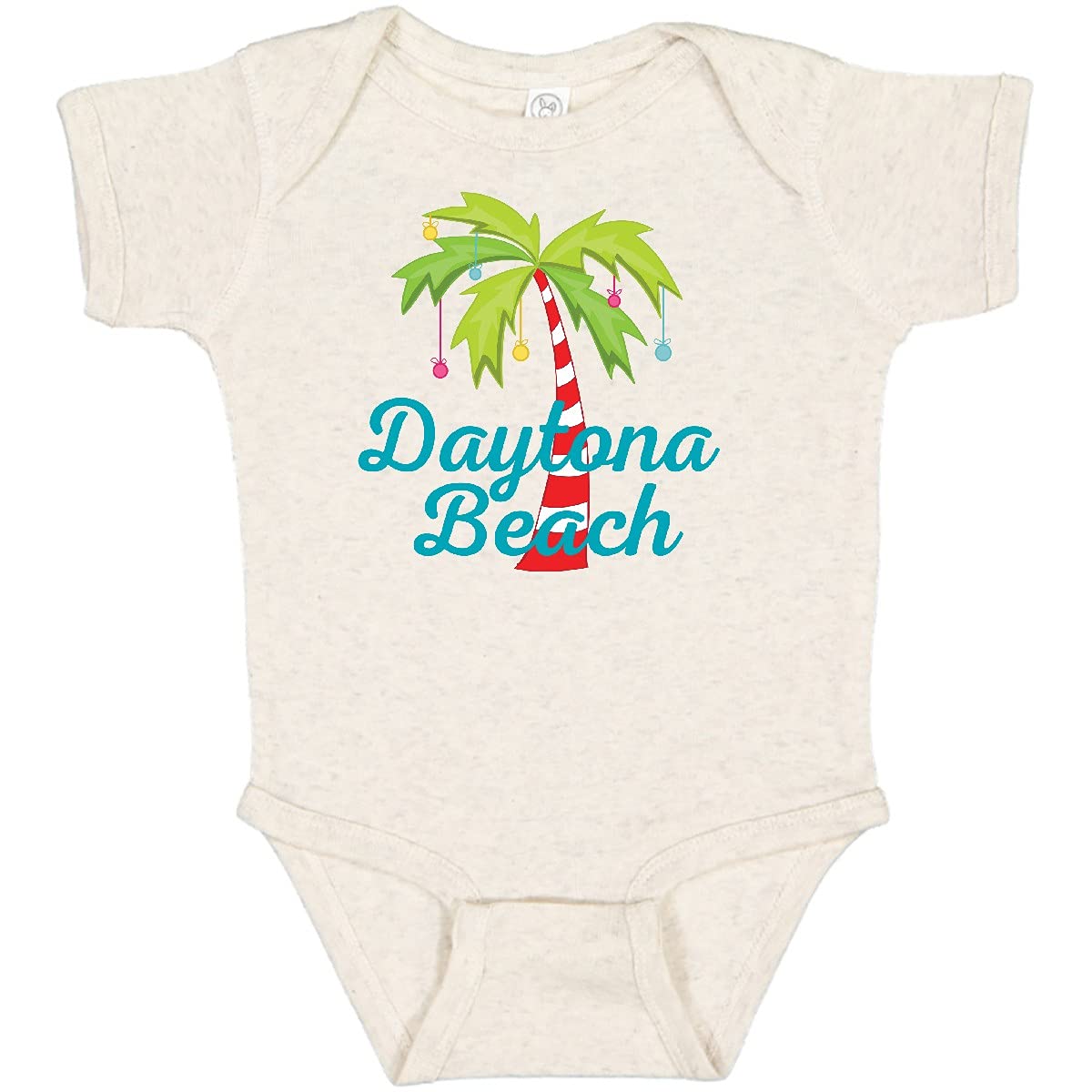 Inktastic Daytona Beach Florida Christmas Vacation Baby Bodysuit - Cute Holiday Outfit for Infants & Toddlers - Perfect for Family Photos, Beach Trips & Festive Celebrations