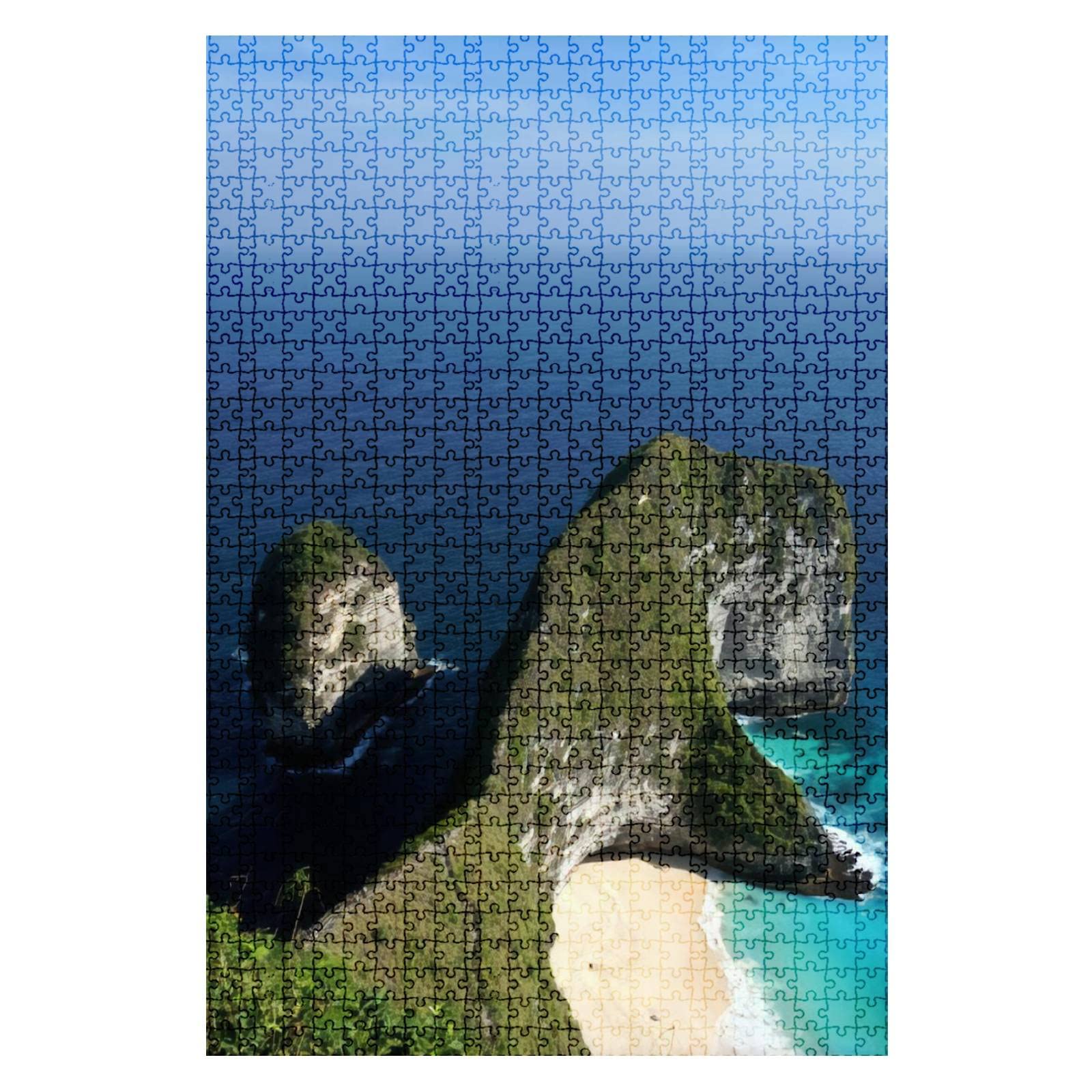 1000 Piece Jigsaw Puzzle - Kelingking Beach Nusa Penida Bali Scenic Landscape - Challenging Adult Puzzle for Family Game Night & Educational Activity - Perfect Gift for Puzzle Lovers & Home Decor