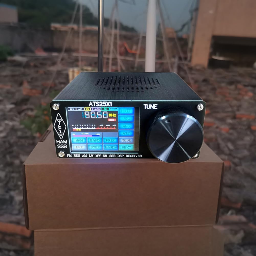 Paociuro -25X1 Spectrum Scan Receiver - Black Wireless Full Band Radio with 2.4