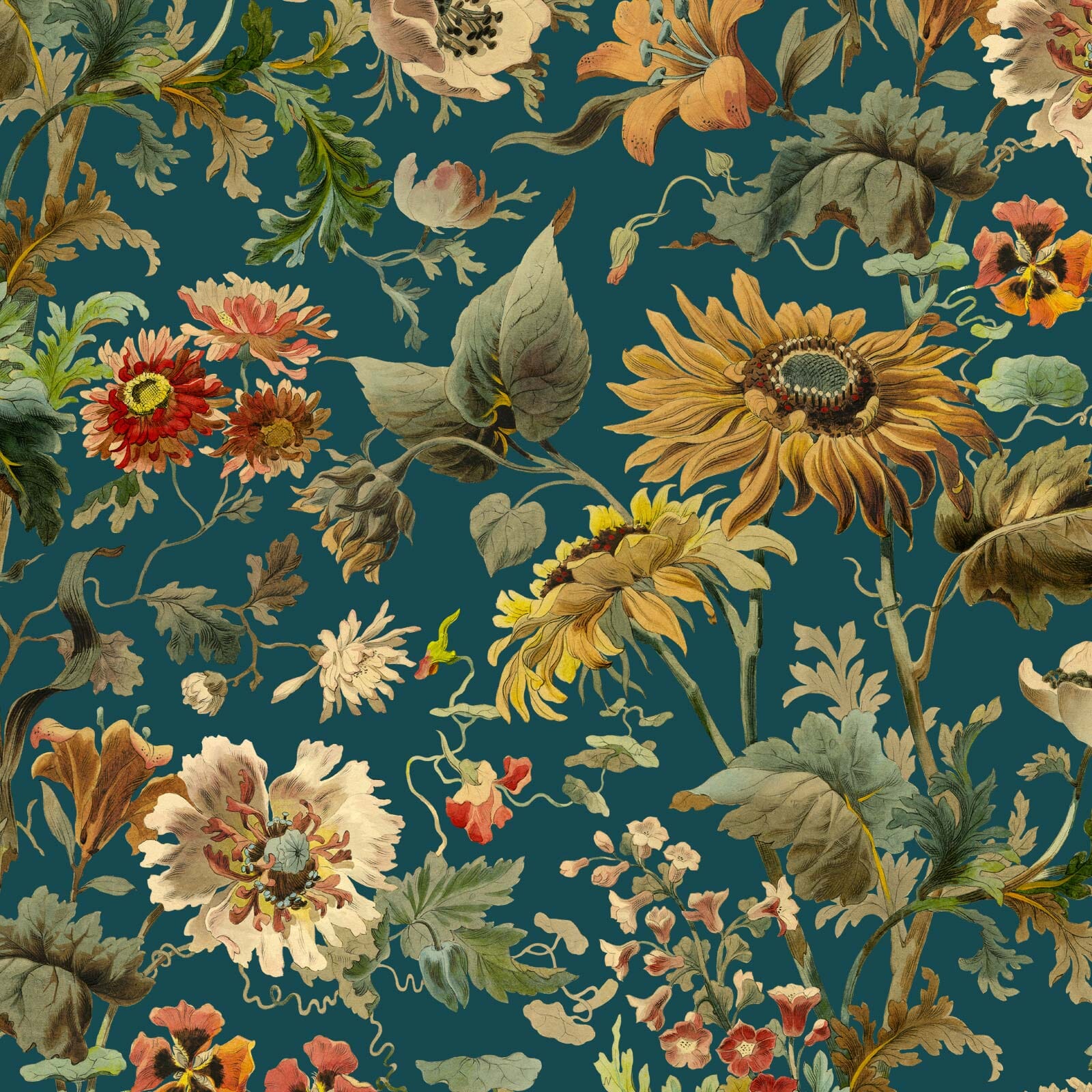 AVALON Premium Petrol-Themed Wallpaper Sample - Perfect for Living Room, Bedroom & Home Decor