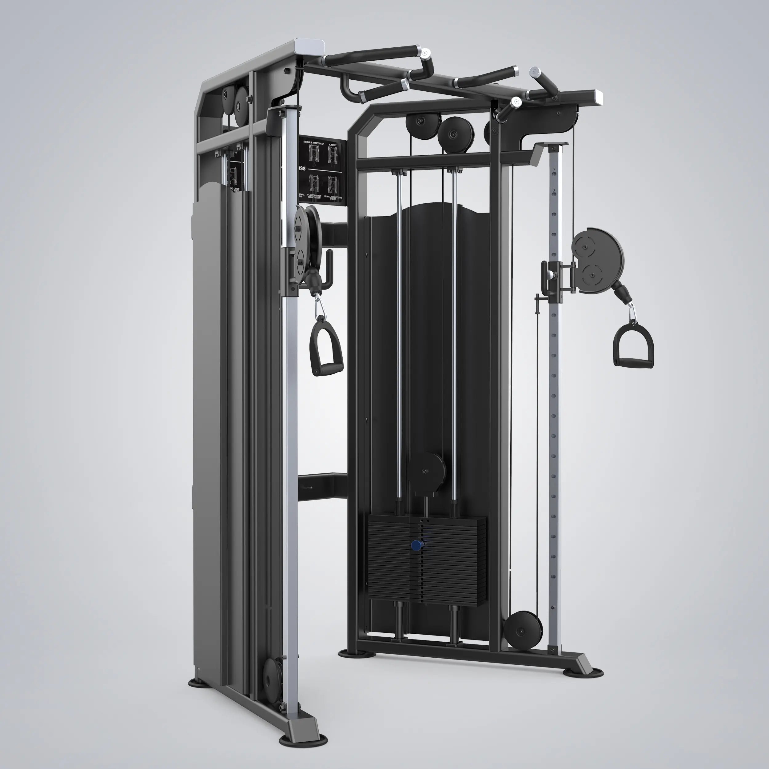 Body Iron Commercial Pro Functional Trainer - Heavy Duty Home Gym Equipment for Strength Training & CrossFit Workouts - Perfect for Home Gyms, Personal Training Studios & Commercial Fitness Centers
