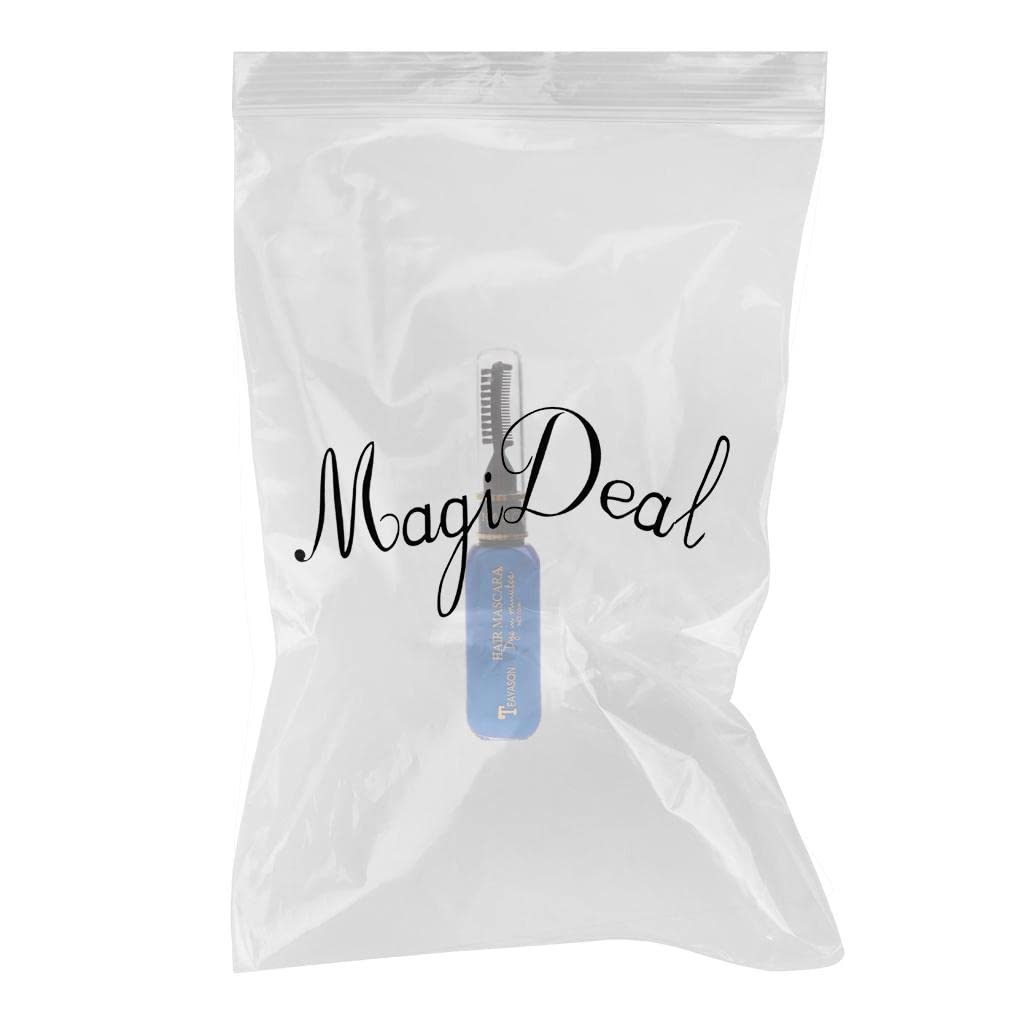 VMS INDIA Disposable Hair Color Chalk - Temporary Hair Dye & Tint for Highlights & Streaks - Dark Blue Mascara Style - Perfect for Parties, Halloween & Cosplay