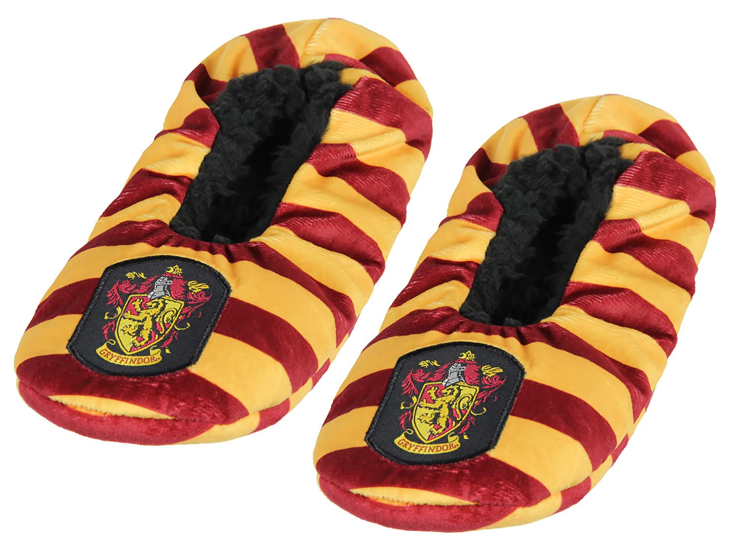 Harry Potter House Crest Slippers with Non-Slip Sole - Gryffindor, Hufflepuff, Ravenclaw & Slytherin Designs for Women & Men | Cozy Home & Dorm Wear for Potter Fans