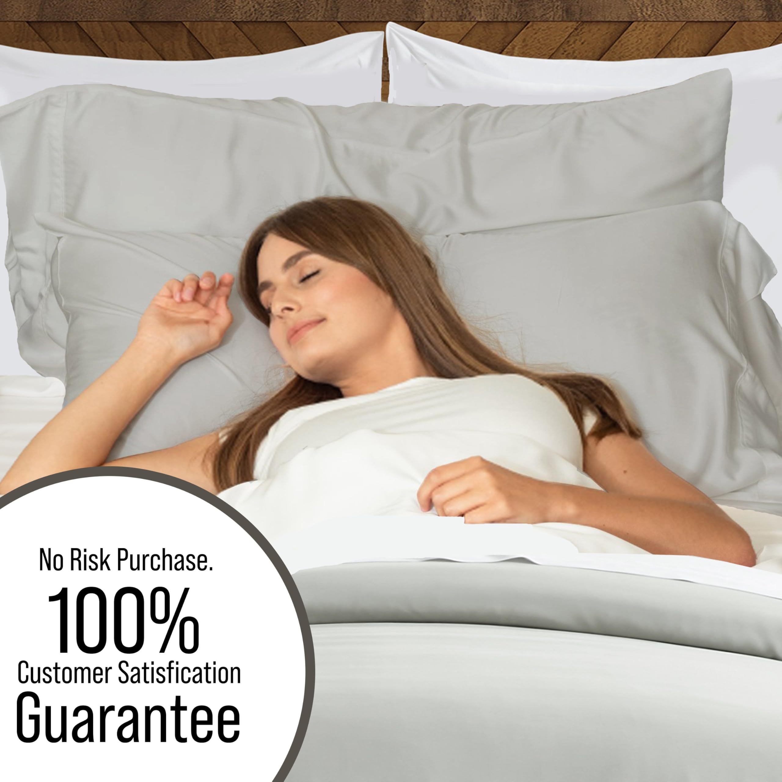 Luxury Bamboo Viscose King Size Duvet Cover Set - 100% Organic & Hypoallergenic - Ultra Soft Cooling Bedding with Corner Ties & 2 Pillow Shams (106